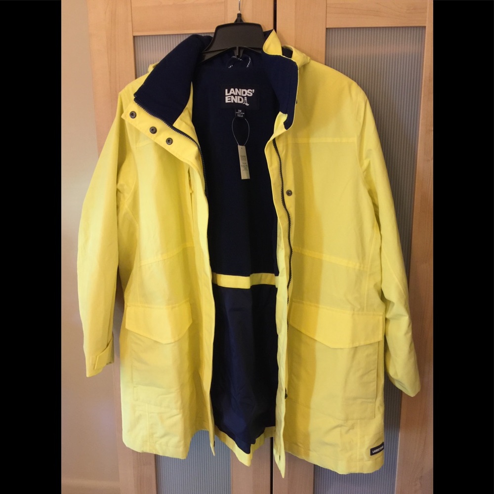NEW 2022 Women’s Lands’ End Squall Raincoat 2x